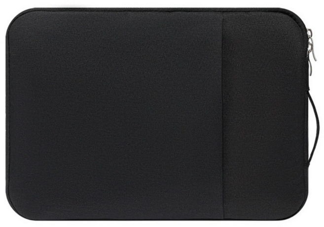ADUNE 스크래치방지 노트북 파우치, 블랙, 1개