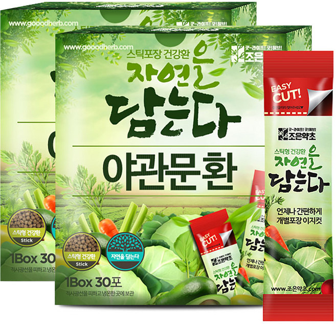 굿허브 조은약초 자연을 담는다 스틱형 야관문환, 2개, 90g