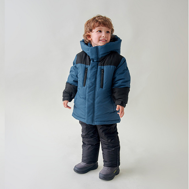 MARI N MORI 兒童撞色滑雪外套