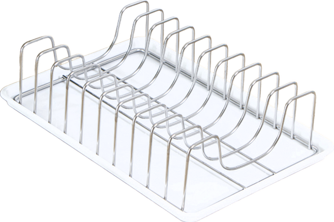 皇家 不鏽鋼插盤架, 銀色, 1個, 1