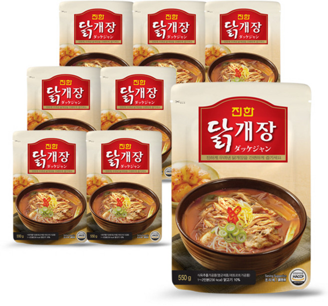 진한 닭개장, 550g, 8개