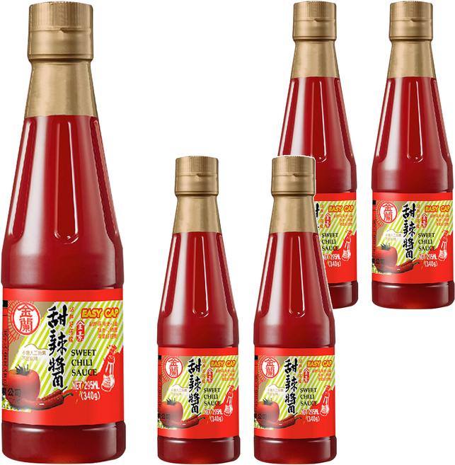 KIMLAN 金蘭 甜辣醬, 295ml, 5瓶