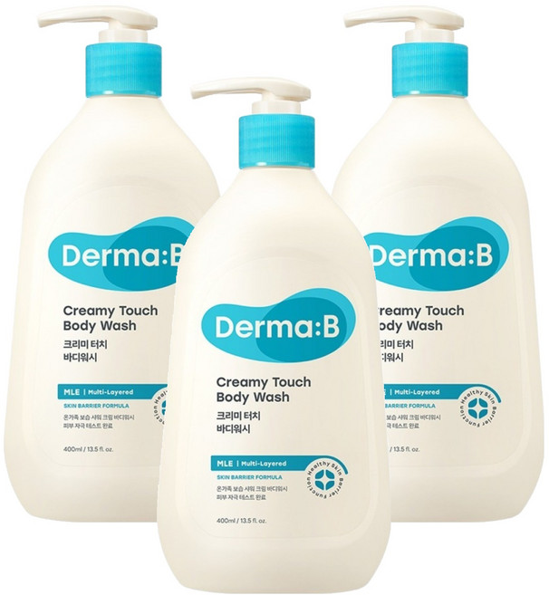 더마비 크리미 터치 바디워시, 400ml, 3개