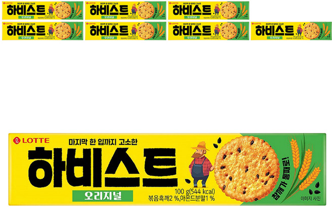 하비스트 오리지널 과자, 100g, 8개
