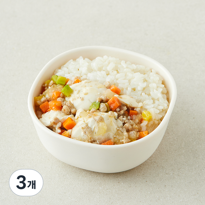 원더스푼 아이들 한돈순두부 덮밥, 130g, 3개