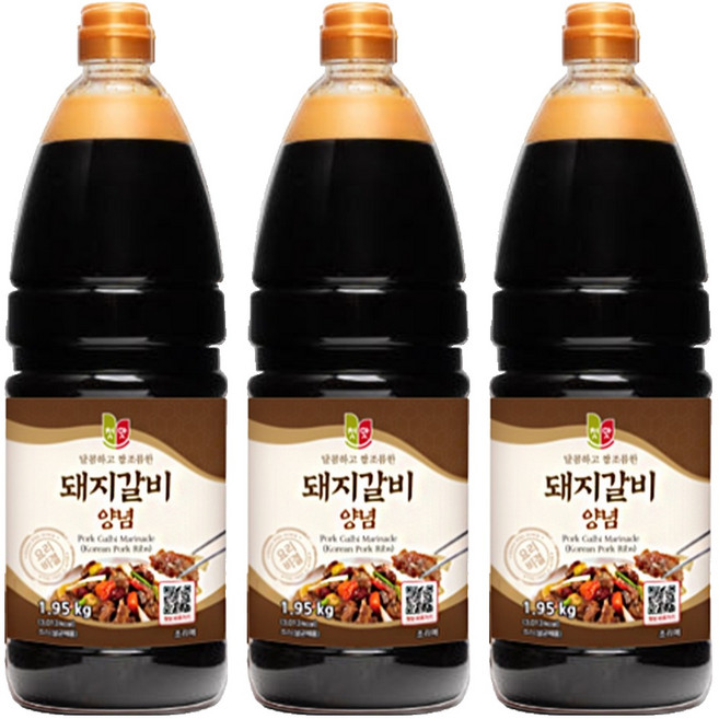 첫맛 돼지갈비양념, 2kg, 3개