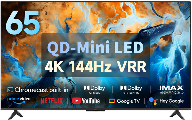샤오미 4K UHD Mini LED TV S, 165cm(65인치), L65MA-SPLEA, 스탠드형, 방문설치