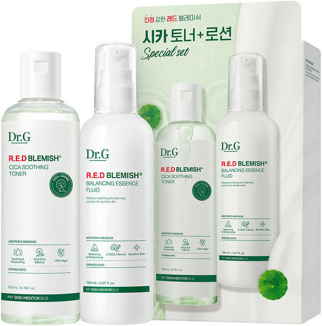 닥터지 레드 블레미쉬 시카 토너 200ml + 로션 150ml 2종 세트, 1세트