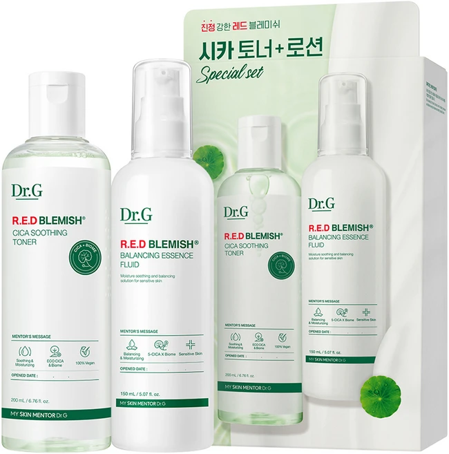 닥터지 레드 블레미쉬 시카 토너 200ml + 로션 150ml 2종 세트, 1세트 - 쿠팡