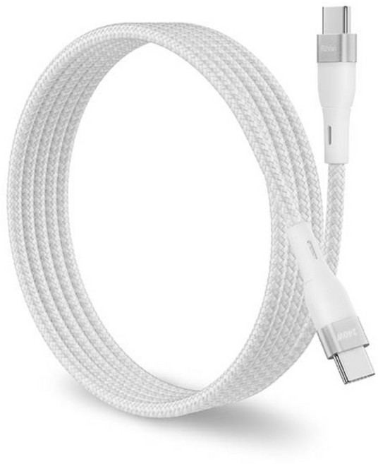 Riivan 240W Type-C-Type-C快充傳輸線, 白色, 1個, 2m