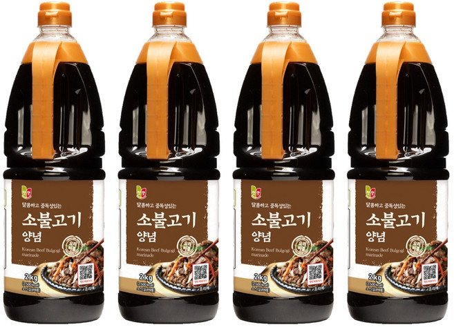 첫맛 소불고기 양념, 1.95kg, 4개