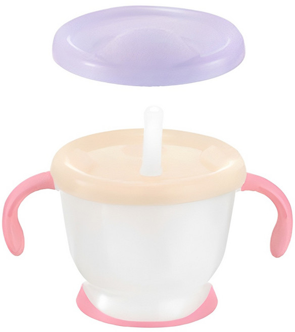 릿첼 AQ 첫걸음 머그 스텝업 빨대컵 세트, 150ml, 1개, 핑크