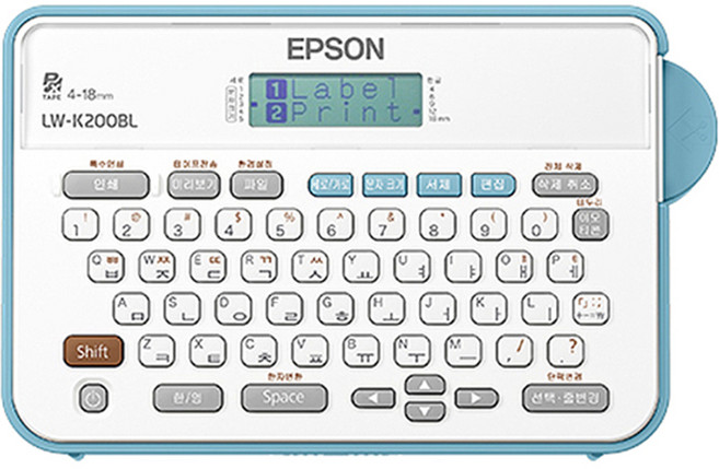 엡손 라벨프린터기 LW-K200BL, 블루, 1개