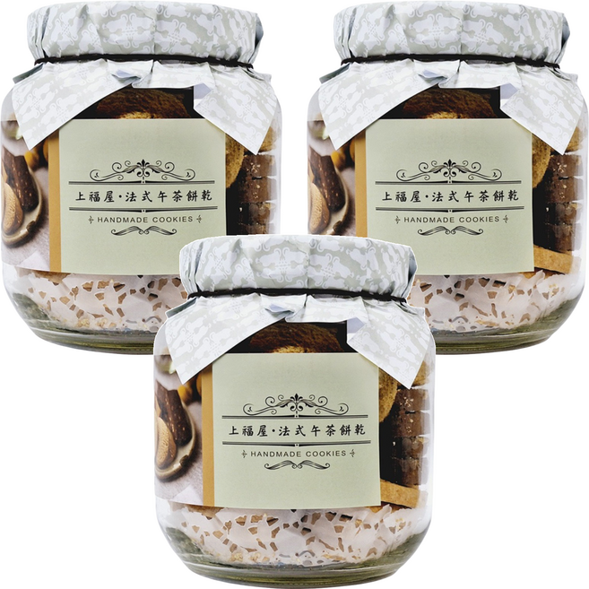 法式手工餅乾, 728g, 3罐