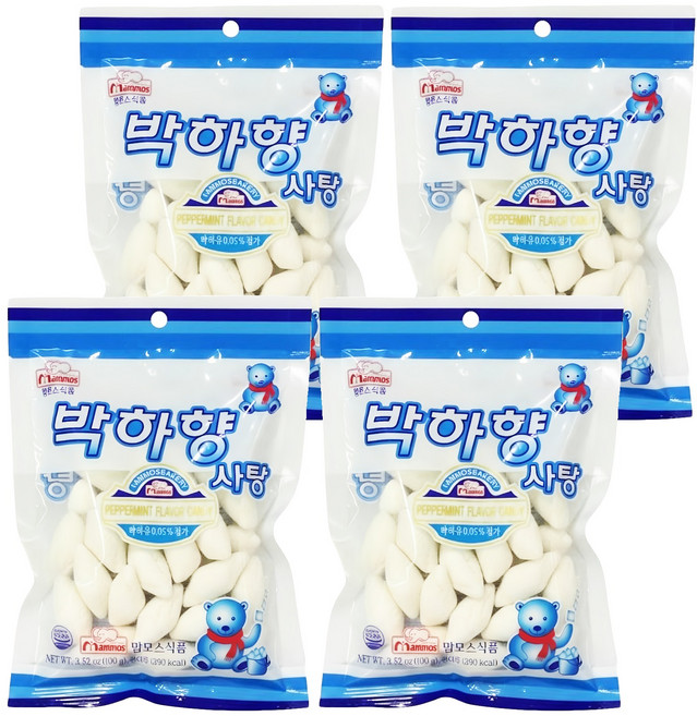 mammos 菱形薄荷糖, 100g, 4包