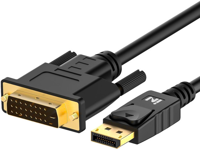 인네트워크 DP to DVI 영상 포트 타입 변환 모니터 케이블 IN-DPD02, 1개, 2m
