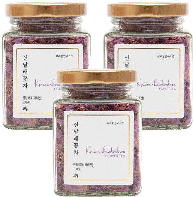 우리꽃연구소 진달래꽃차 레귤러, 10g, 1개입, 3개