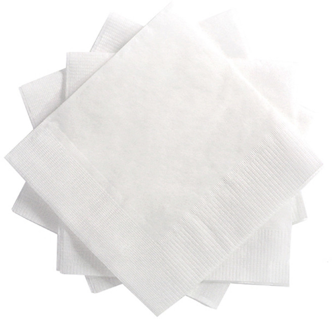 餐巾工廠 雞尾酒素色餐巾 8000入, 白色, 1個