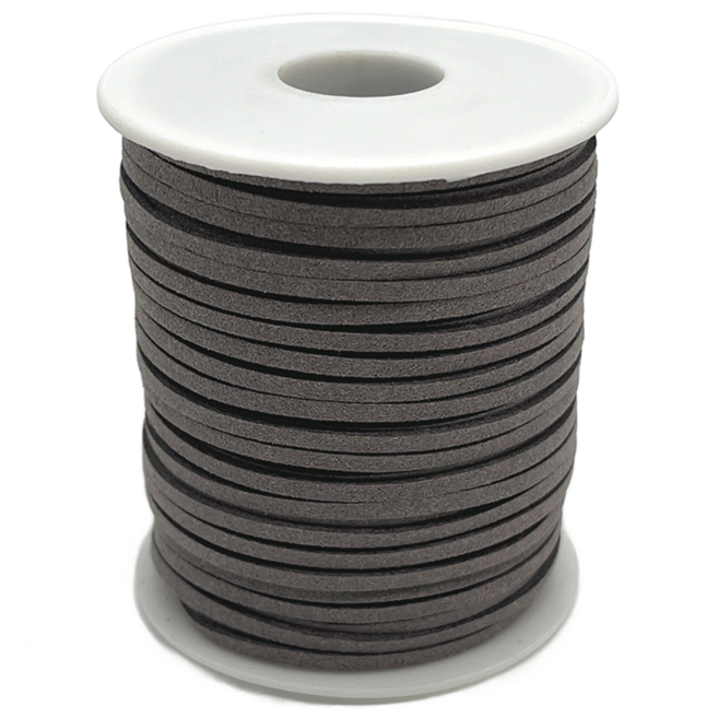 만들하비 스웨이드 리본끈 인조 가죽끈, 12 진회색, 1개, 45m