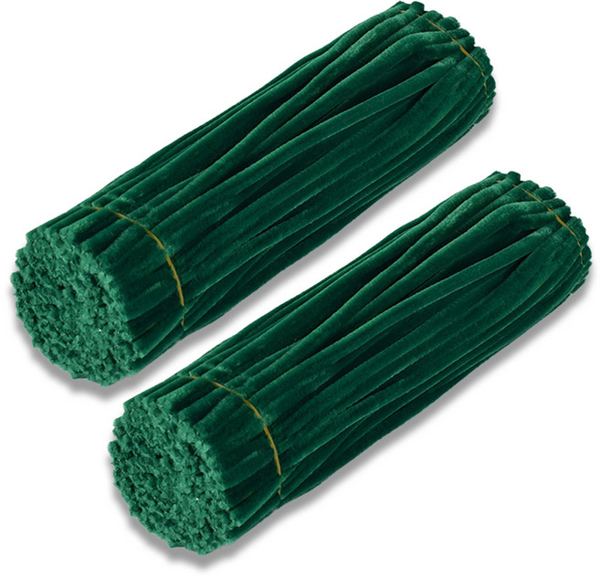 마다꾸미 컬러모직 공예철사, 07 짙은 녹색, 200개