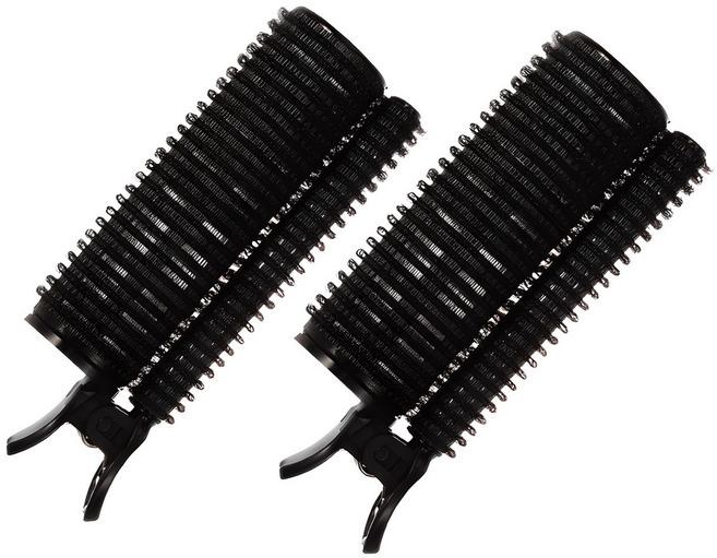 루이본 더블 볼륨 뿌리 집게, 블랙, 2개