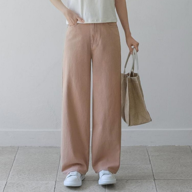 시크폭스 여성용 토런스 코튼 와이드 팬츠 롱