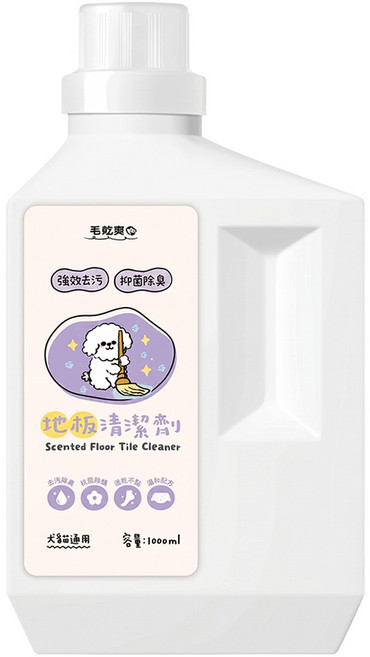 毛乾爽 寵物地板清潔液, 1瓶, 1L