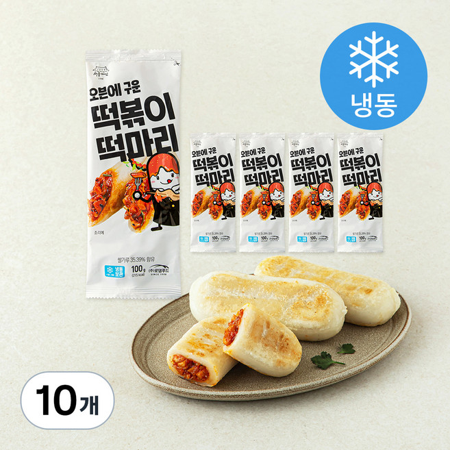 서울마님죽 떡볶이 떡마리 (냉동), 100g, 1개입, 10개