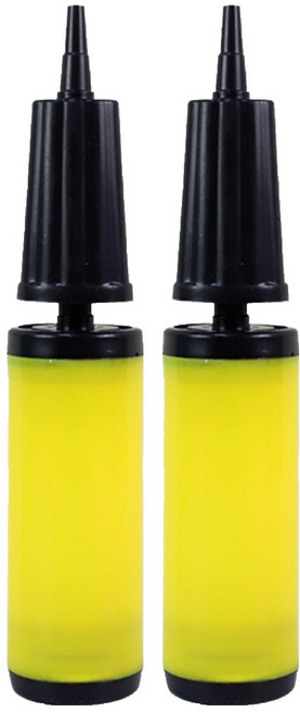 珠友文化 雙向打氣筒 BI-03082-02 中(245 x 50 x 50mm), 黃色, 2個