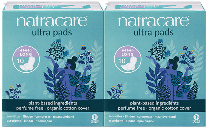 나트라케어 울트라 패드 생리대 날개형 롱, 대형, 10개입, 2개
