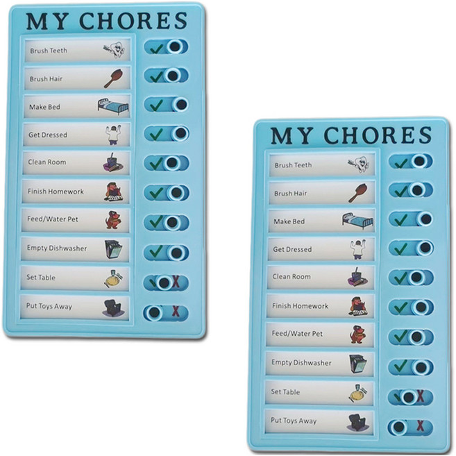 마다꾸미 일일 체크리스트 플래너 습관 보드판, 블루, 2개