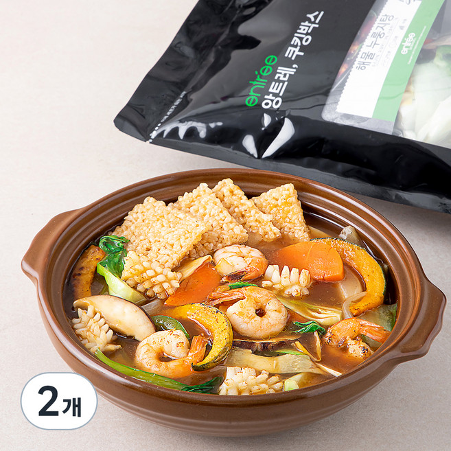 앙트레 해물 누룽지탕 (2인분), 674g, 2개