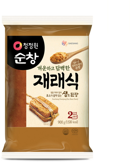 청정원순창 개운하고 담백한 재래식 생된장, 1개, 900g