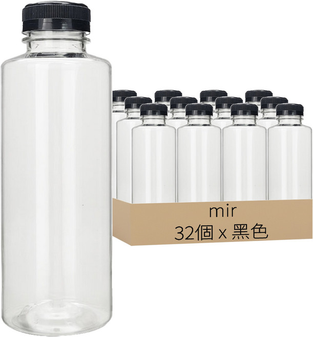 mir 頂級透明PET瓶, 500ml, 32個