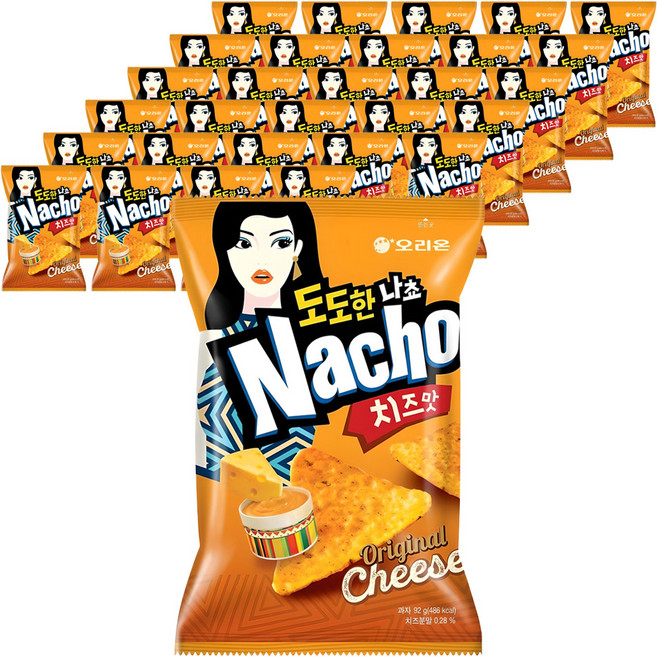 오리온 도도한 나초 치즈맛, 92g, 36개