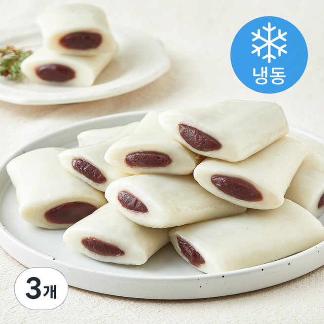 시루조아 굳지않는 흰 앙꼬절편 (냉동), 1.4kg, 3개