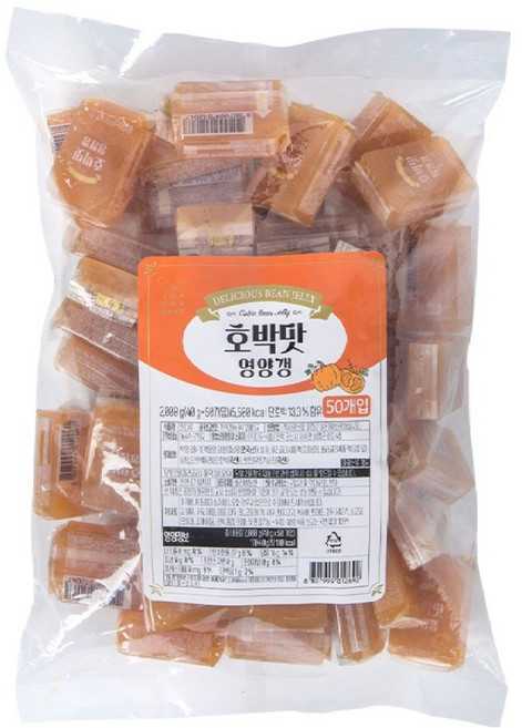 화과방 호박맛 영양갱 50p, 1개, 2kg