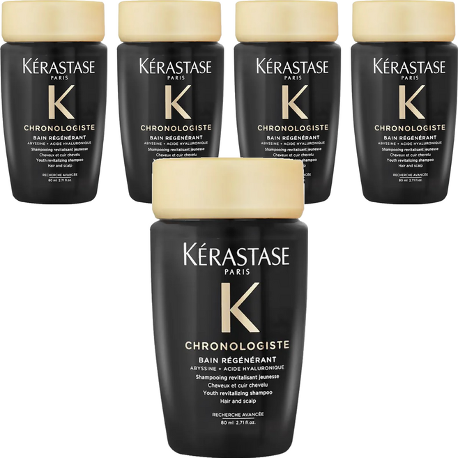 KERASTASE 巴黎卡詩 黑鑽極萃逆時淨髮浴 國際航空版, 80ml, 5瓶