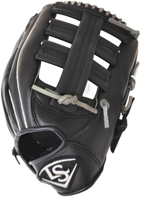 LOUISVILLE Slugger 經典系列 2.0 LS 棒壘手套 雙十字 LB33401BK3, 黑色, 1個
