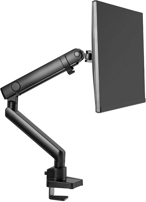 루나랩 싱글 모니터암 + 클램프 + 그로밋 세트, 블랙, 1세트
