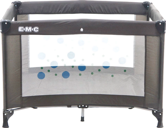 E-M-C 輕巧型折疊嬰兒床 2507型號 8.5kg 咖啡色