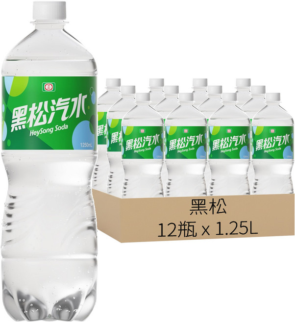 黑松 汽水*, 1.25L, 12瓶