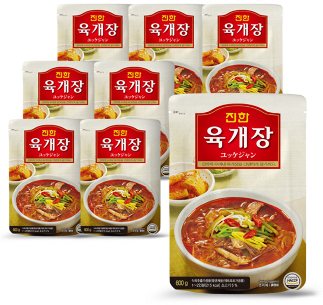 진한 육개장, 600g, 8개
