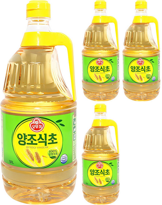 오뚜기 양조 식초, 1.8L, 4개