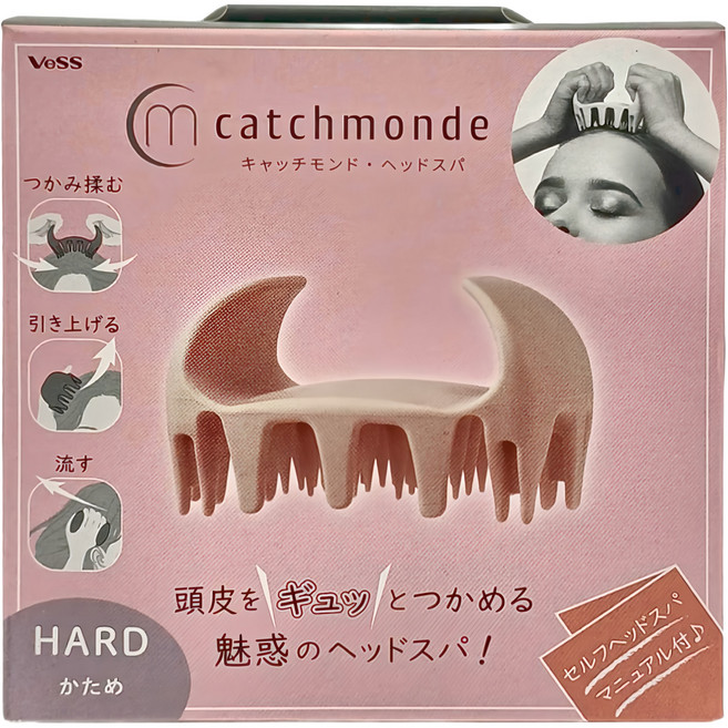 VeSS Catchmonde MOMIRIS 頭皮按摩梳 尺寸 105x56x187mm 日本產, 米色, 1盒