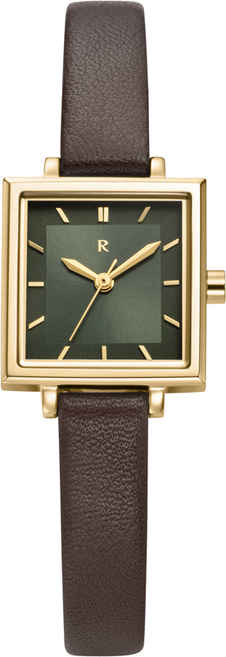 ROMANSON Renata Full Square R 皮革手錶 RLLL5BF012GOGN0