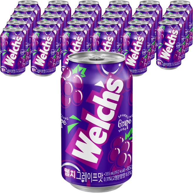 웰치스 포도, 355ml, 30개