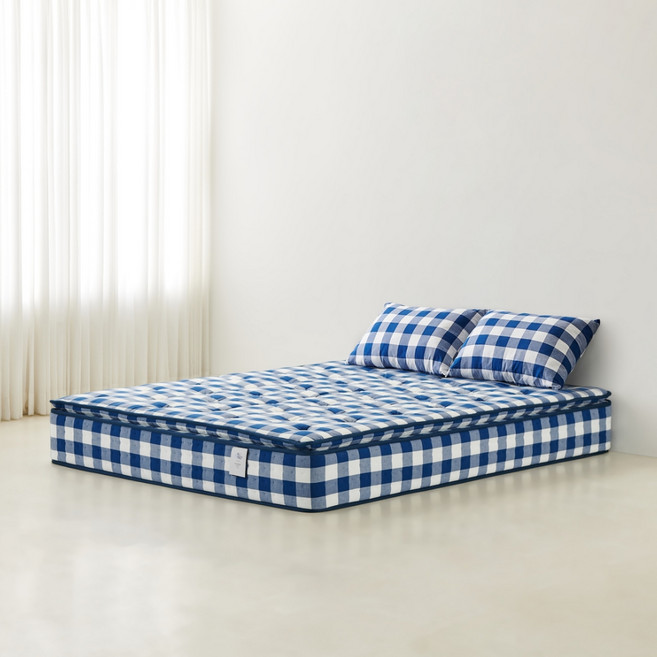 이노센트 헤븐 프리미엄 필로우탑 독립 포켓 매트리스 방문설치, 오션블루, 300mm