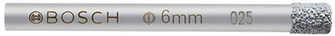 BOSCH 博世 台灣公司貨 乾濕兩用鑽石管鑽頭 6mm, 1支