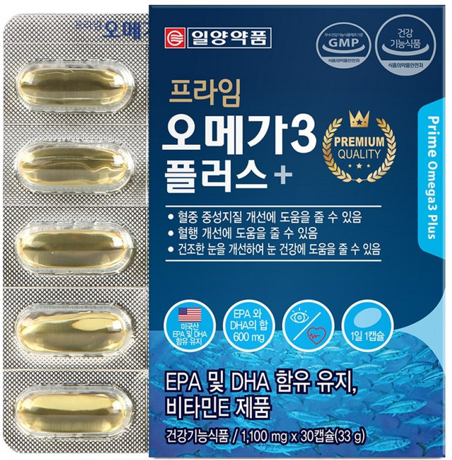 일양약품 프라임 오메가3 플러스, 30정, 1개